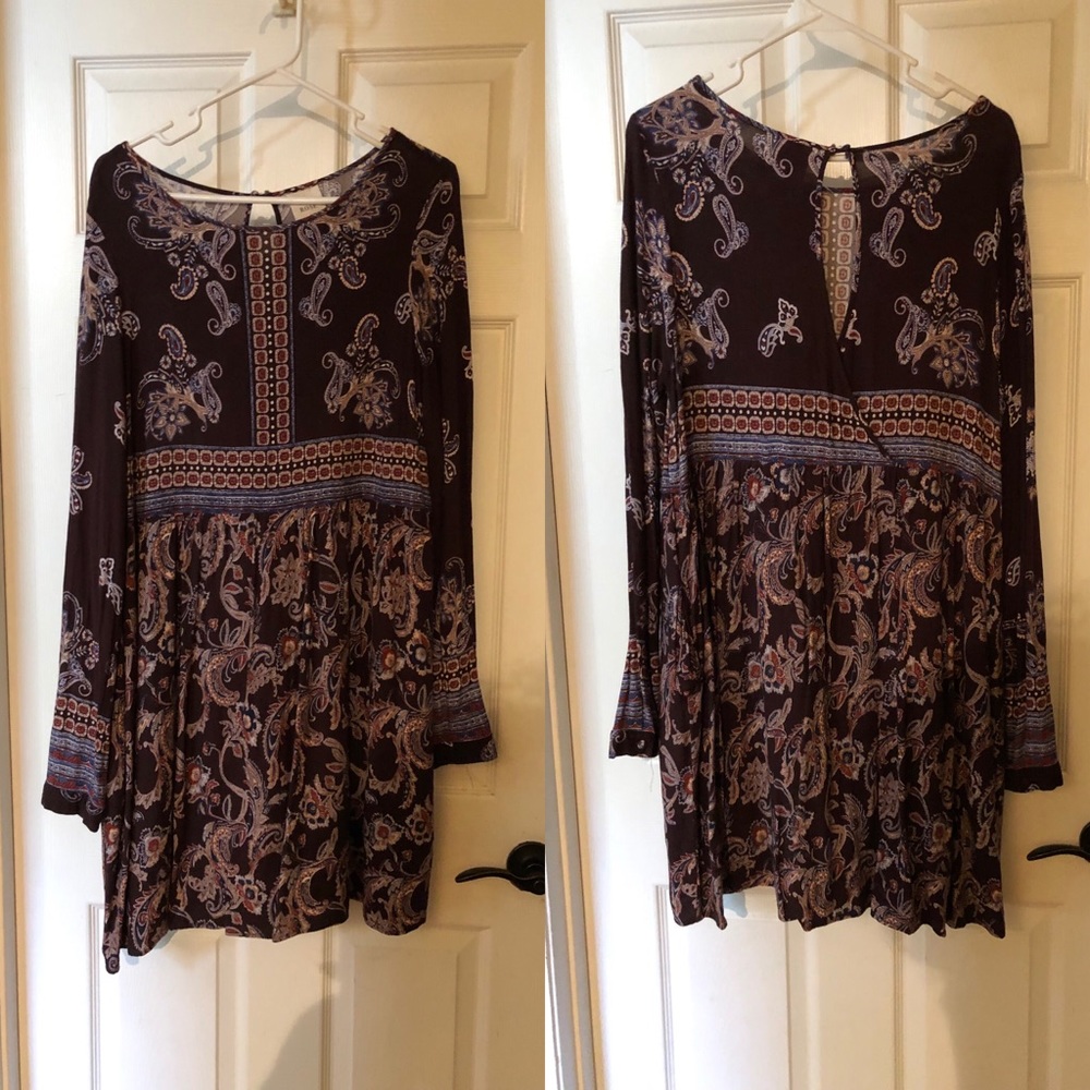 Purple Lightweight Short Maxi w/Keyhole Back - XL